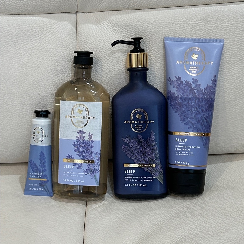Bath & Body Works Lavender Vanilla Ultimate Hydration Body Care 4 Pieces Set